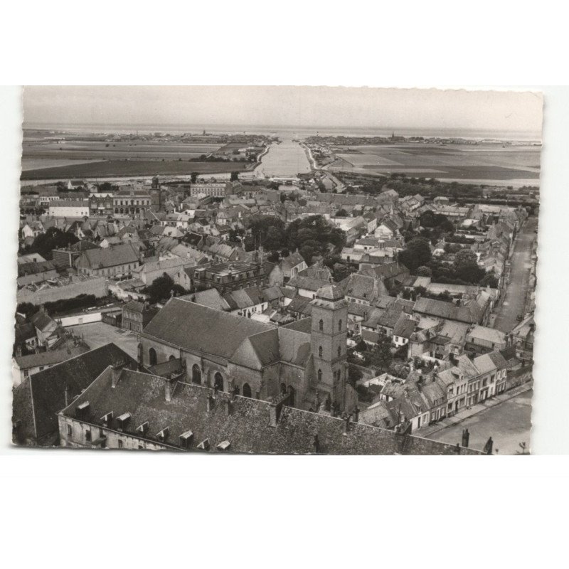 GRAVELLINES: panorama vers le chenal vue aérienne 10X15 - très bon état