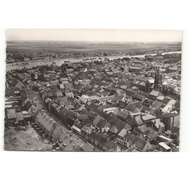 GRAND-FORT-PHILIPPE: panorama vers petit-fort-philippe vue aérienne 10X15 - très bon état