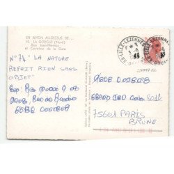 LA GORGUE: rue jean-mermoz et carrefour de la gare vue aérienne 10X15 - très bon état