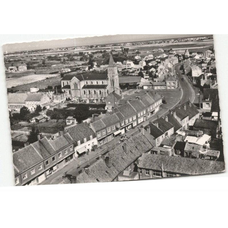 GHYVELDE: vue générale vers la mer vue aérienne 10X15 - très bon état