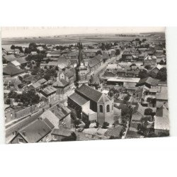GOUZEAUCOURT: chapelle saint-christophe et vue générale vue aérienne 10X15 - très bon état