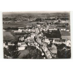 LA GORGUE: église saint-pierre, hôtel de ville vue aérienne 10X15 - très bon état
