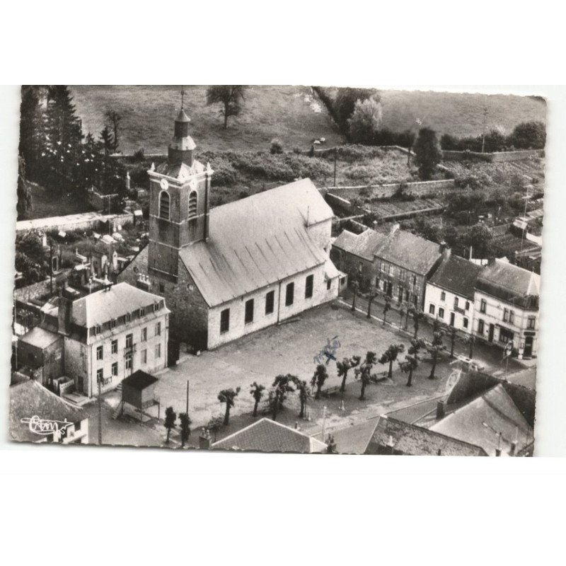 GLAGEON: l'église vue aérienne 10X15 - très bon état
