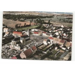 GHYVELDE: grand' place vue aérienne 10X15 - très bon état