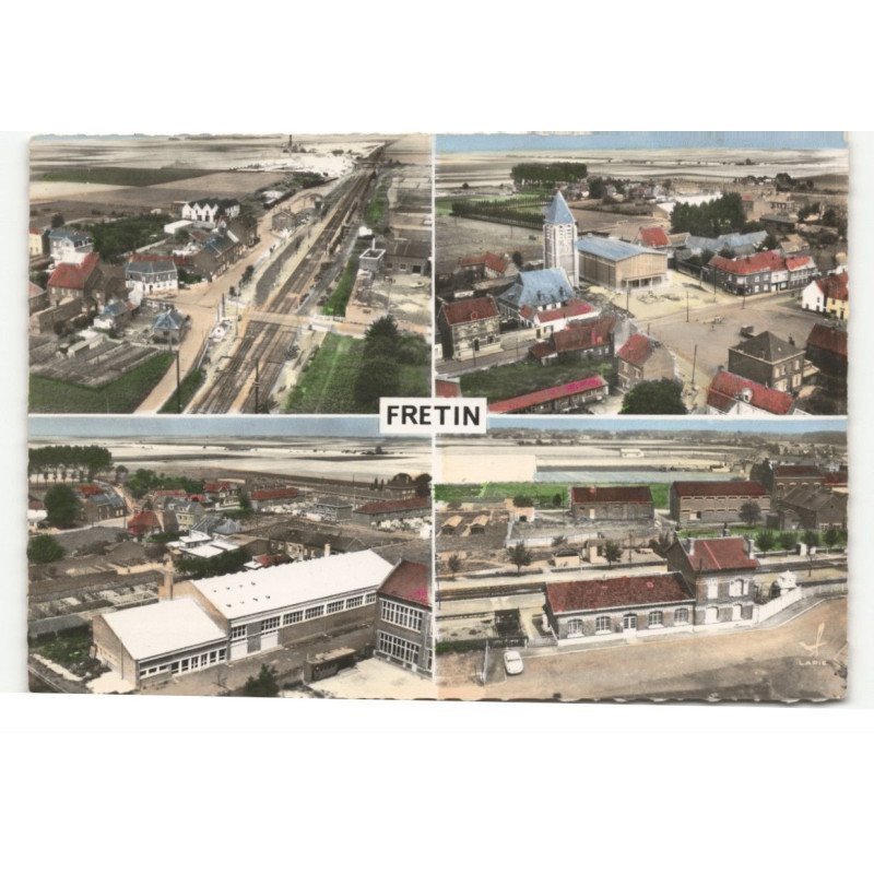 FRETIN: 4 vues vue aérienne 10X15 - très bon état