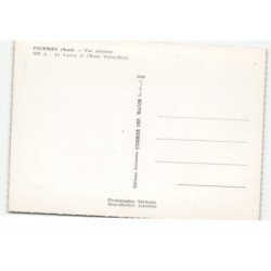 FOURMIES: le square et l'école victor-hugo vue aérienne 10X15 - très bon état