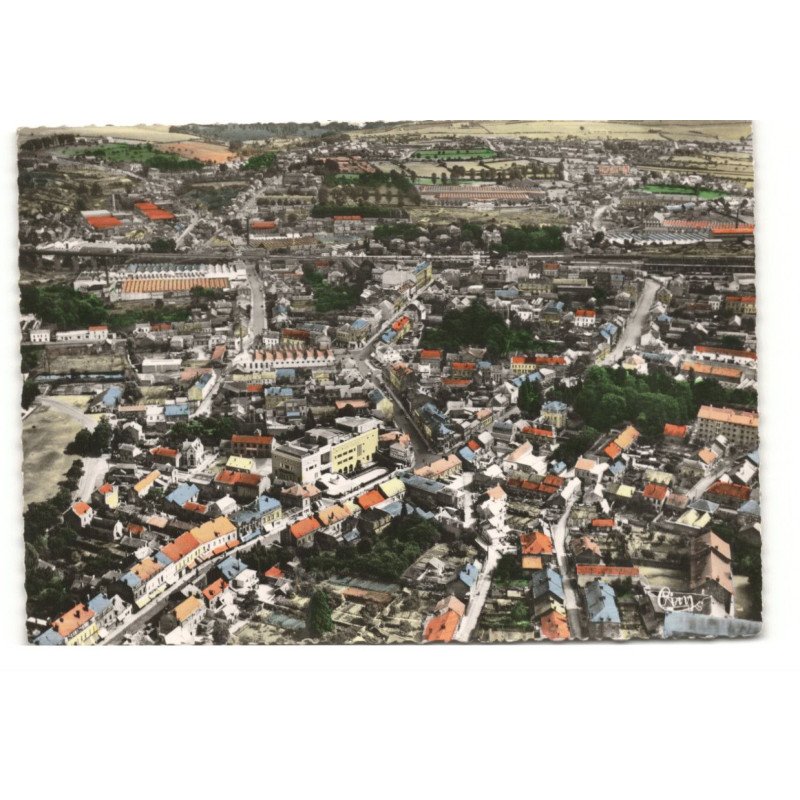 FOURMIES: centre vue aérienne 10X15 - très bon état