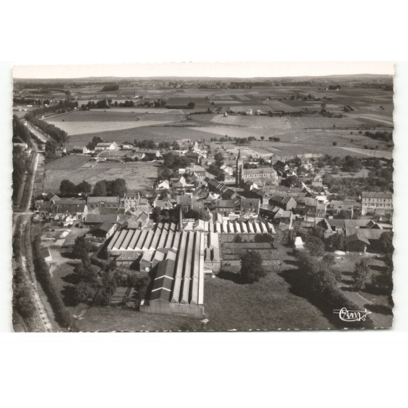 FOREST-sur-MARQUE: vue générale, usine rigot-stalars vue aérienne 10X15 - très bon état