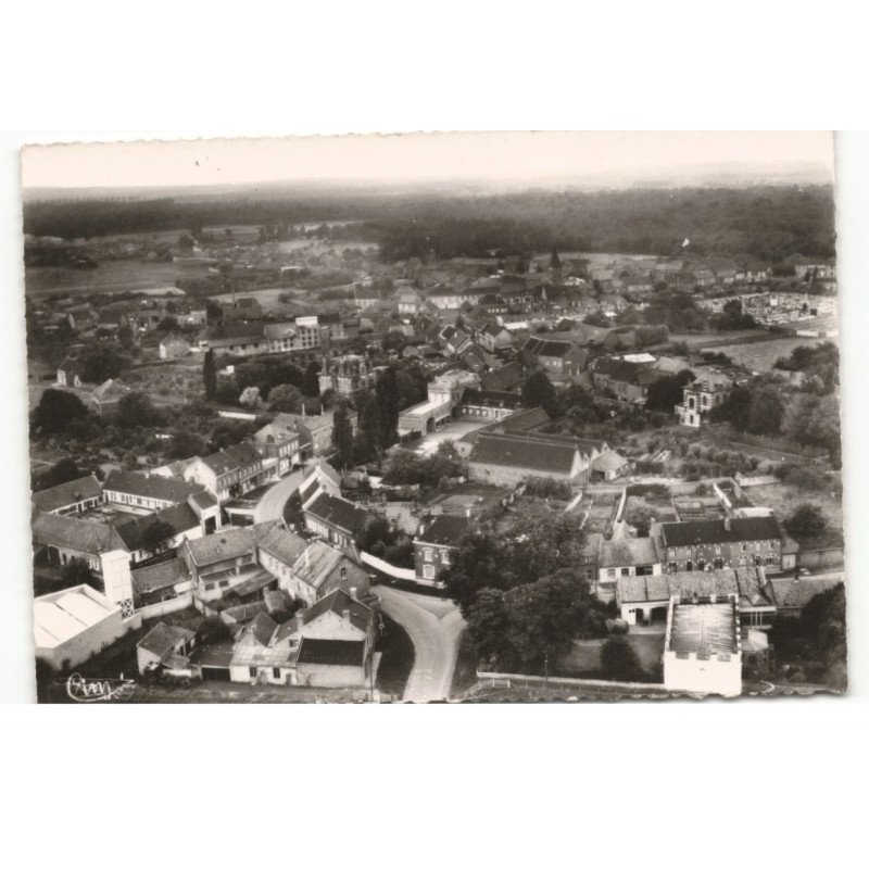FLINES-lez-RACHES: vue générale vue aérienne 10X15 - très bon état