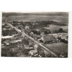 FAUMONT: église saint-roch, route nationale vue aérienne 10X15 - très bon état