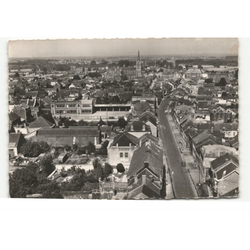 FRESNES: rue jean-jaures vue aérienne 10X15 - très bon état