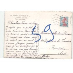 FRESNES: rue jean-jaures vue aérienne 10X15 - très bon état