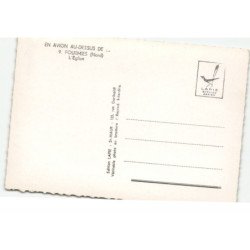 FOURMIES: l'église vue aérienne 10X15 - très bon état