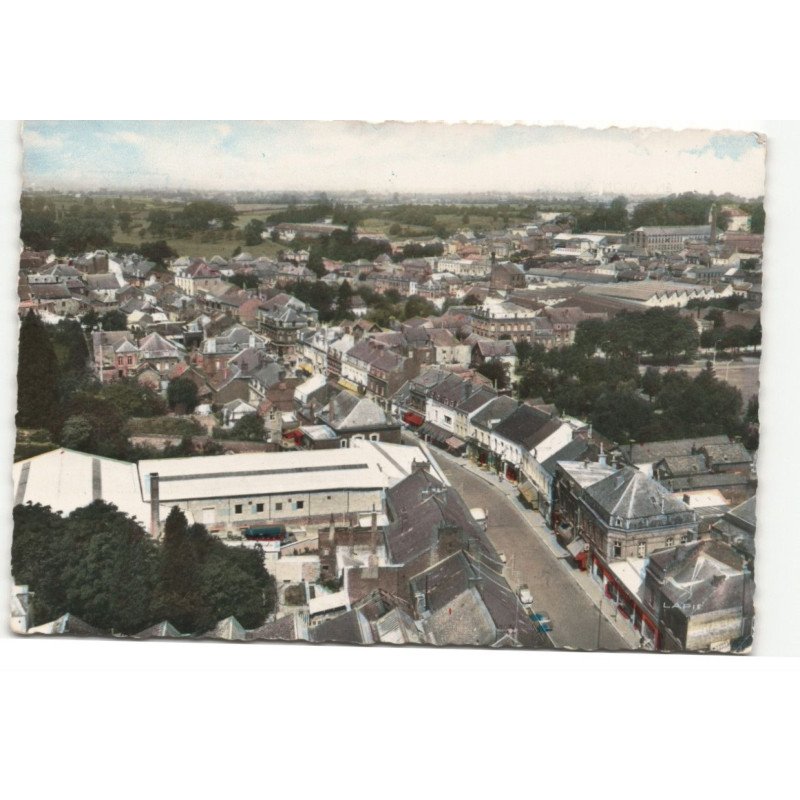 FOURMIES: la rue principale vue aérienne 10X15 - très bon état