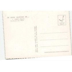 FLINES: boulevard des alhés vue aérienne 10X15 - très bon état