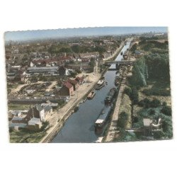 FLERS-en-ESCREBIEUX: pont de la deûle à flers en escrebleux vue aérienne 10X15 - très bon état
