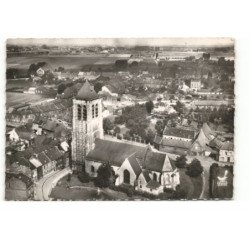 FLERS: l'église saint-pierre vue aérienne 10X15 - très bon état