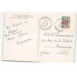 FELLERIES-LIESSIES: pont de la ville et la chute vue aérienne 10X15 - très bon état