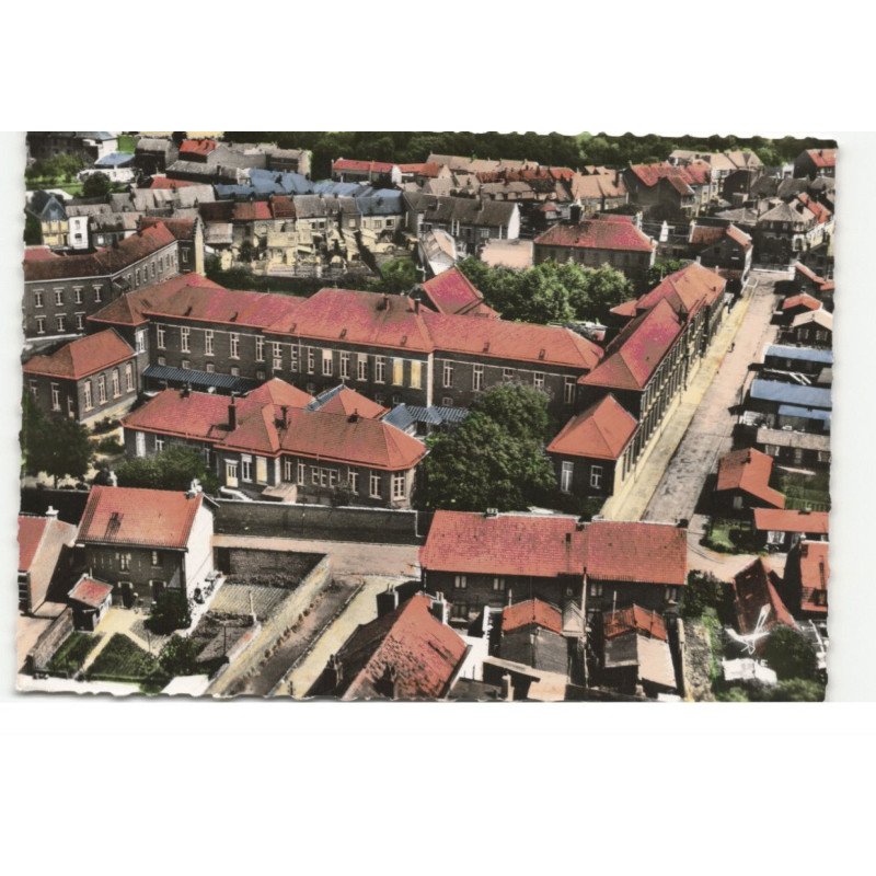ESTAIRES: vue générale vue aérienne 10X15 - très bon état