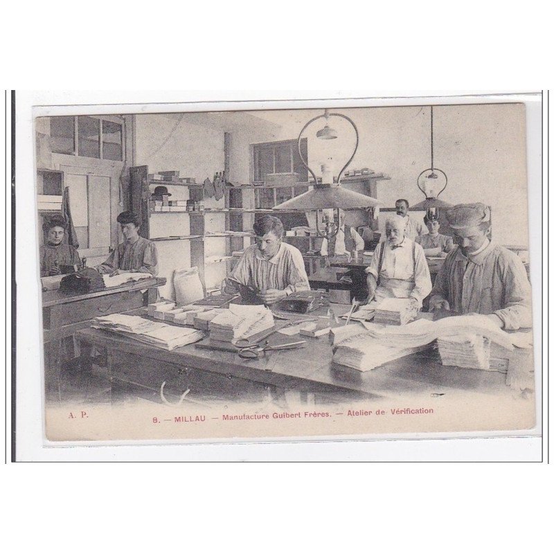 MILLAU : manufacture guibert freres, atelier de verification - tres bon etat MILLAU : manufacture guibert freres, atelier de verification - tres bon etat