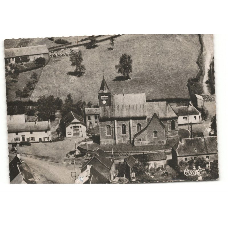 EPPE-SAUVAGE: l'église vue aérienne 10X15 - très bon état