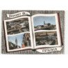 ESTAIRES: souvenir de... vue panoramique, l'église saint-vaast vue aérienne 10X15 - très bon état