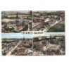 ESTAIRES: souvenir l'église saint-waast rue merville rue de cassel l'hôtel de ville vue aérienne 10X15 - très bon état
