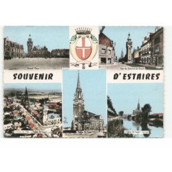 ESTAIRES: souvenir vue aérienne 10X15 - très bon état