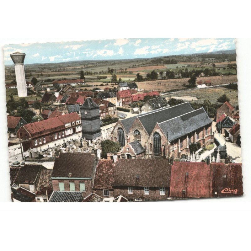 EECKE: vue générale vue aérienne 10X15 - très bon état