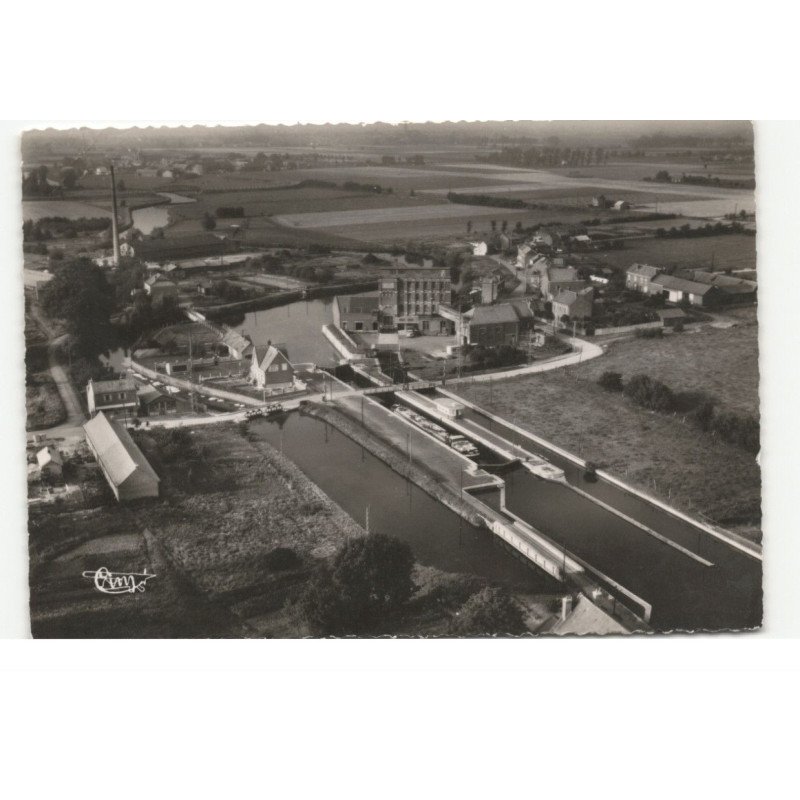 DEULEMONT: les ecluses, le moulin, vue aérienne 10X15 - très bon état