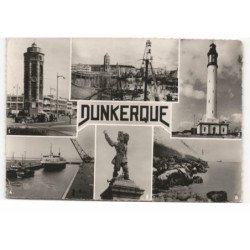 DUNKERQUE: vues multiples vue aérienne 10X15 - très bon état
