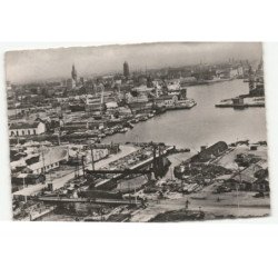 DUNKERQUE: vue gébnérale prise du phare vue aérienne 10X15 - très bon état
