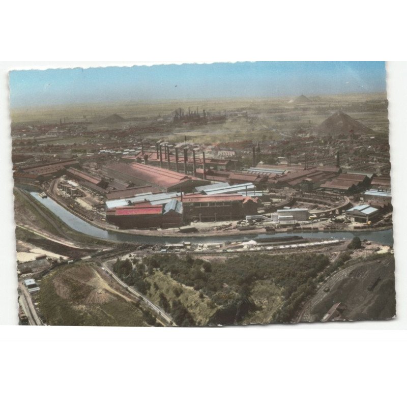 DENAIN: usinier vue aérienne 10X15 - très bon état