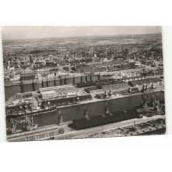 DUNKERQUE: le port vue aérienne 10X15 - très bon état