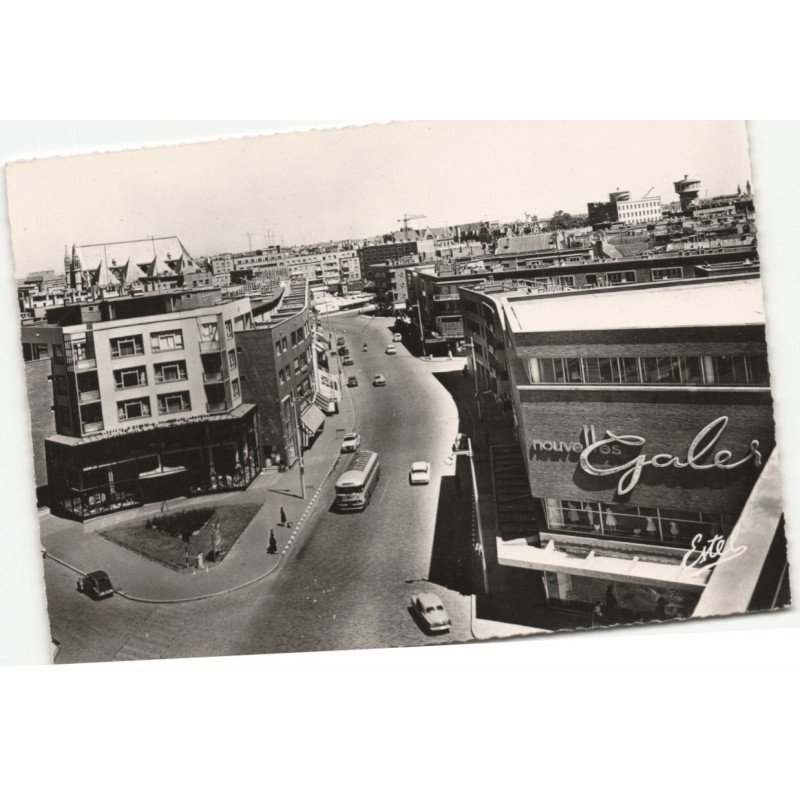 DUNKERQUE: rue alexandre III vue aérienne 10X15 - très bon état