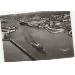 DUNKERQUE: le port vue aérienne 10X15 - très bon état