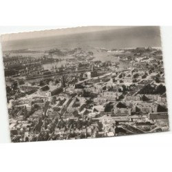 DUNKERQUE: lla ville et son avant-port vue aérienne 10X15 - état