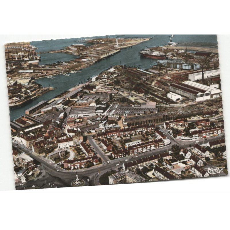 DUNKERQUE: vue aérienne 10X15 - très bon état