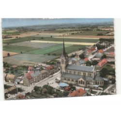 LE DOULIEU: l'église vue aérienne 10X15 - très bon état