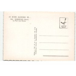 DUNKERQUE: le port, les darses vue aérienne 10X15 - très bon état