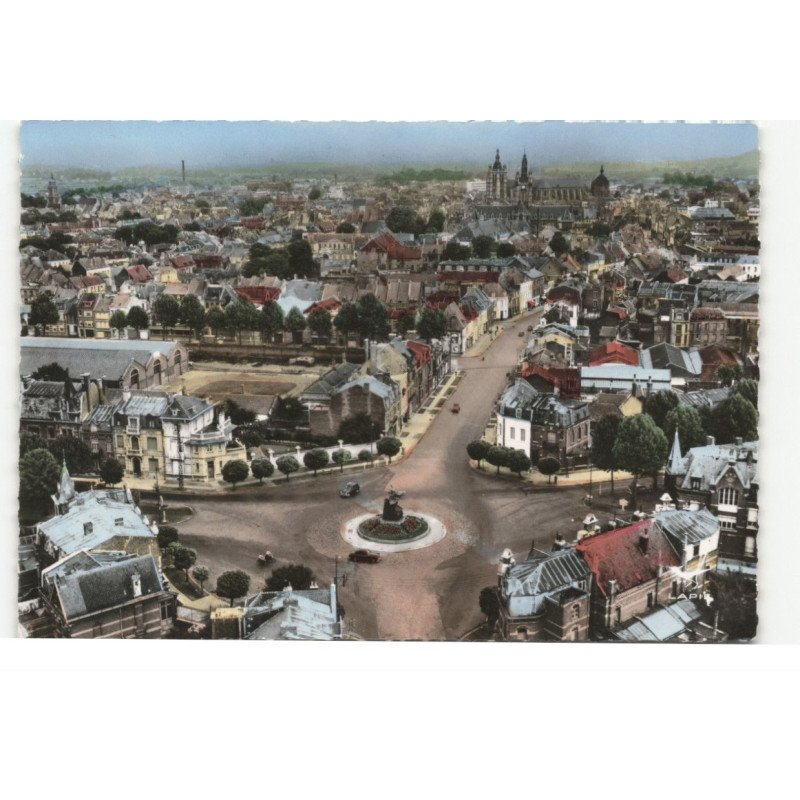 DOUAI: monument jean de bologne vue aérienne 10X15 - très bon état