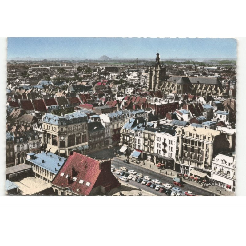 DOUAI: place d'armes vue aérienne 10X15 - très bon état