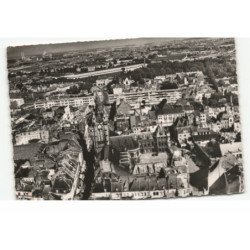 DOUAI: hôtel de ville, porte de valenciennes vue aérienne 10X15 - très bon état