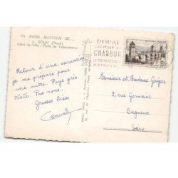 DOUAI: hôtel de ville, porte de valenciennes vue aérienne 10X15 - très bon état