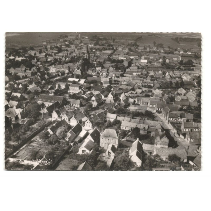 QUIEVY: vue générale vue aérienne 10X15 - très bon état