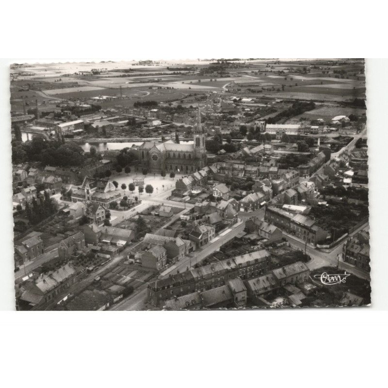 QUESNOY-sur-DEULE: vue panoramique vue aérienne 10X15 - très bon état