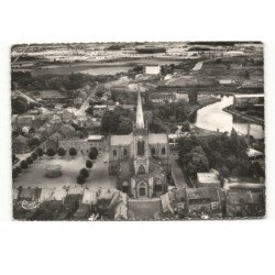 QUESNOY-sur-DEULE: vue générale, l'église, vue aérienne 10X15 - très bon état