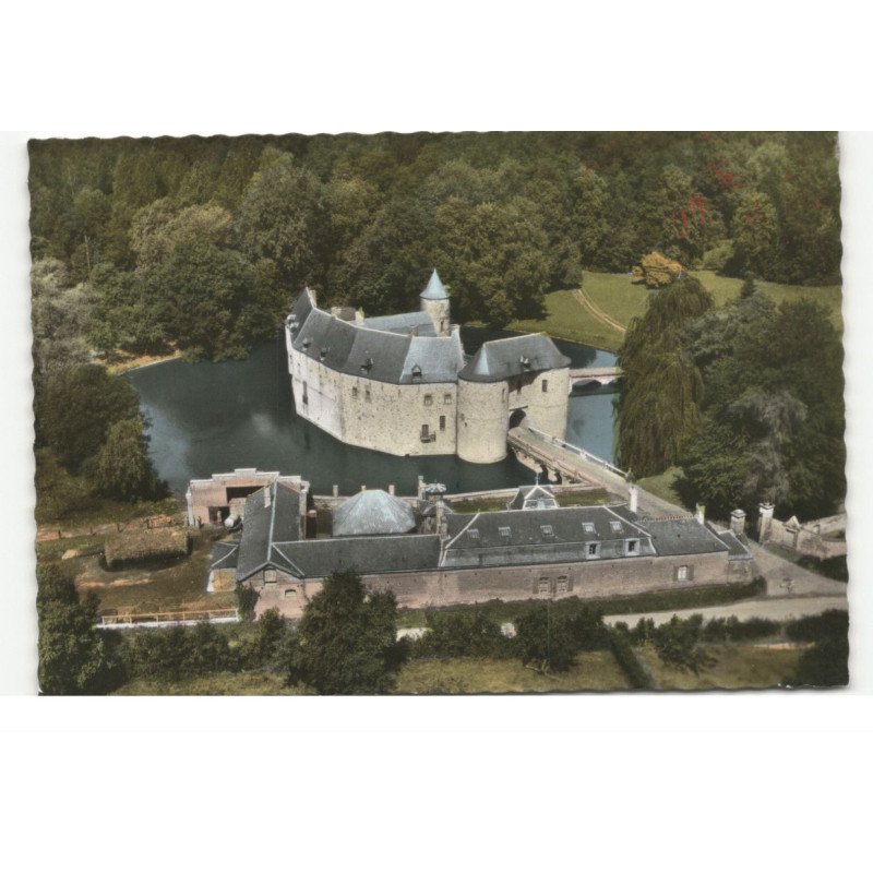 LE QUESNOY: le château de potelle vue aérienne 10X15 - très bon état