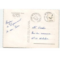 PECQUENCOURT: souvenir de... vue générale hôtel de ville fosse barrois vue aérienne 10X15 - très bon état