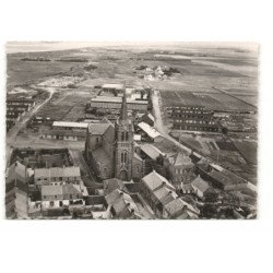 PETIT-FORT-PHILIPPE: l'église vue aérienne 10X15 - très bon état